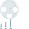 Front plate for 3-output antenna socket - White