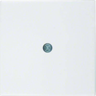 Front plate for cable connections, white, glossy, B.Kwadrat/S.1/B.3/B.7