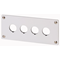 Front plate for flush mounting - 4 holes, M22-E4