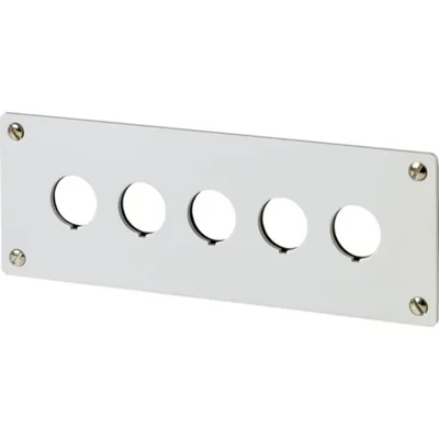 Front plate for flush mounting - 5 holes, M22-E5