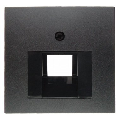 Front plate for UAE connection socket (telephone, computer) anthracite mat