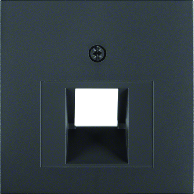 Front plate for UAE connection socket (telephone, computer) anthracite mat