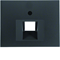 Front plate for UAE connection socket (telephone, computer) - Anthracite mat