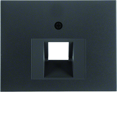 Front plate for UAE connection socket (telephone, computer) - Anthracite mat
