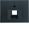 Front plate for UAE connection socket (telephone, computer) - Anthracite mat