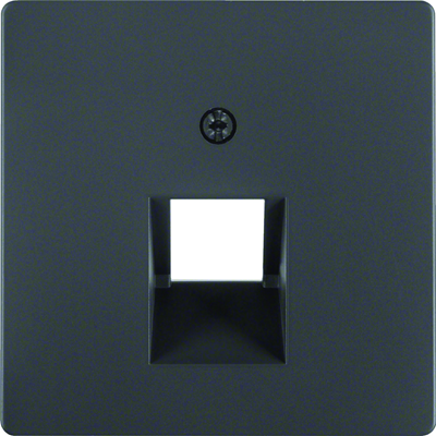 Front plate for UAE connection socket (telephone, computer) - Anthracite velvet