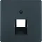 Front plate for UAE connection socket (telephone, computer) - Anthracite velvet