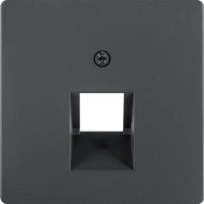 Front plate for UAE connection socket (telephone, computer) - Anthracite velvet