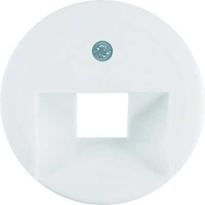 Front plate for UAE connection socket (telephone, computer) single white