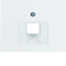 Front plate for UAE connection socket (telephone, computer) - White gloss