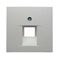 Front plate for UAE connection socket (telephone, computer) - White mat