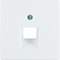 Front plate for UAE connection socket (telephone, computer) - White velvet