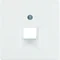 Front plate for UAE connection socket (telephone, computer) - White velvet