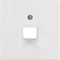 Front plate for UAE connection socket (telephone, computer) - White velvet