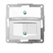 Front plate with skeleton frame for MOLEX power cat computer socket