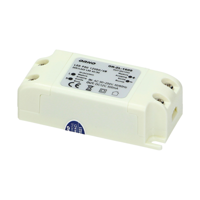 Fuente de alimentación LED AC/DC, 6W, IP20