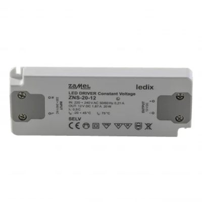 Fuente de alimentación LED delgada 12V CC 20W