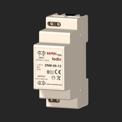 Fuente de alimentación LED modular 12V CC 8W