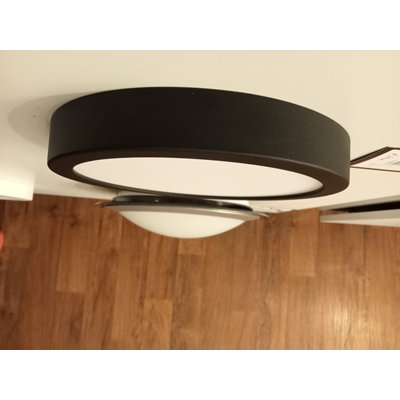 FUEVA 1 Ceiling lamp 21 cm neutral black