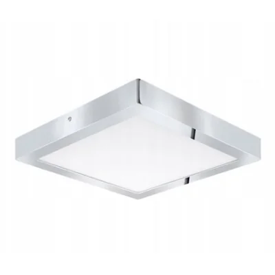FUEVA 1 Lampa sufitowa 30x30 cm IP44 biały ciepły chrom