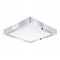 FUEVA 1 Plafón 30x30 cm IP44 blanco cálido cromo