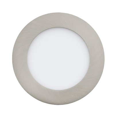 FUEVA 1 Plafonnier encastré 12cm IP20 nickel satiné blanc chaud