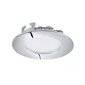 Fueva Recessed ceiling lamp 8.5cm IP44 neutral chrome