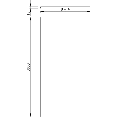 Full cover without a bolt 100mm 2m DLKS 100 FS