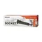 Furniture socket Ø6cm, extendable from the countertop, with lock and 1.8m cable, 3x2P+Z, black