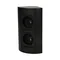 Furniture socket without switch, 2x2P+Z, black