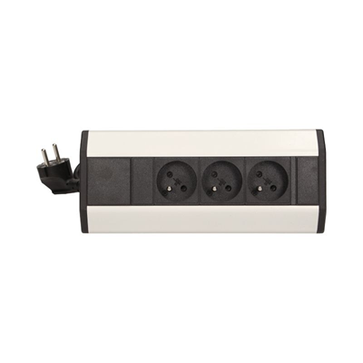 Furniture socket without switch, 3x2P+Z, with 1.8 m cable