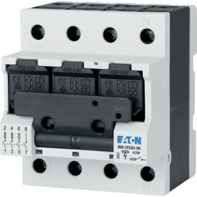 Fuse switch, 63A, D02-LTS/63-3N