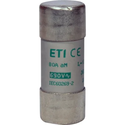 Fusibile cilindrico CH22x58 aM 80A/690V