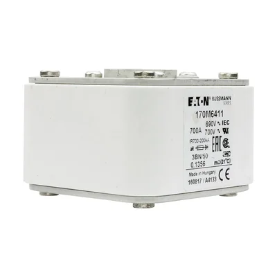 Fusibile rapido 170M6411, 700 A, CA 690 V, taglia 3, aR, IEC, UL, singolo calibro