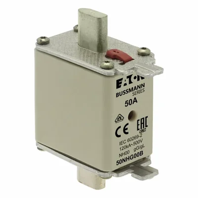Fusible 50NHG00B NH00 de 50 A 500 V GL/GG con doble indicador