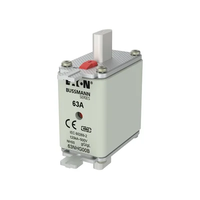 Fusible 63NHG00B NH00 63A 500V GL/GG à double indicateur