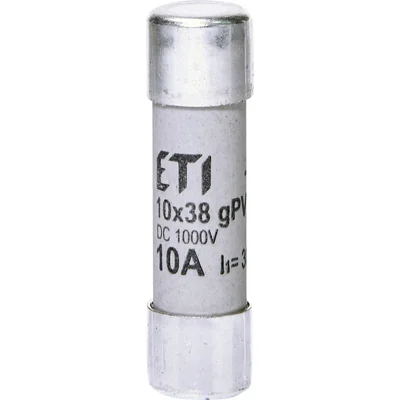 Fusible cylindrique CH10x38 gPV 10A/1000V CC PV