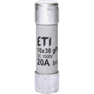 Fusible cylindrique CH10x38 gPV 20A/1000V CC PV