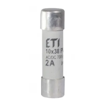 Fusible cylindrique CH10x38 gR 2A/700V AC/DC PV gR 700V