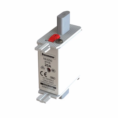 Fusible industrial, clase gG/gL, 20A 500VAC