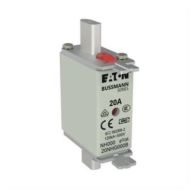 Fusible industrial, clase gG/gL, 20A 500VAC