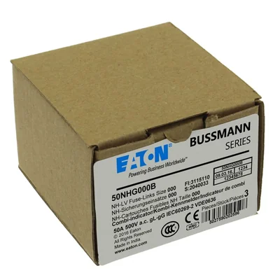 Fusible industriel, classe gG/gL 50A 500VAC