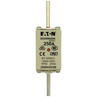 Fusible NH02 250 A 500 V à double indicateur GL/GG