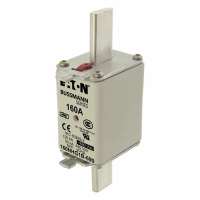Fusible NH1 160 A 690 V à double indicateur GL/GG 160NHG1B-690