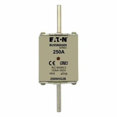 Fusible NH2 250 A 500 V GL/GG à double indicateur