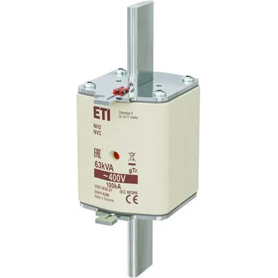 Fusible NH2 gTr 91A/400V/63kVA - transformateur