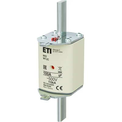Fusible NH2C gF 100A/500V NH - rapide / KOMBI
