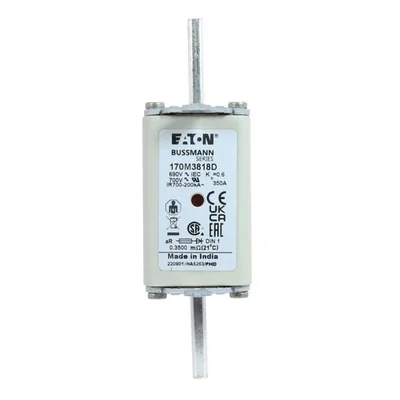 Fusible rapide 170M3818D 350 A 690 V aR DIN 1 à double indicateur