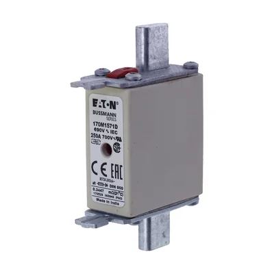 Fusible rápido 170M1571D 250A 690V aR DIN 000 con doble indicador