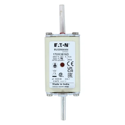 Fusible rápido 170M3816D 250A 690V aR DIN 1 doble indicador